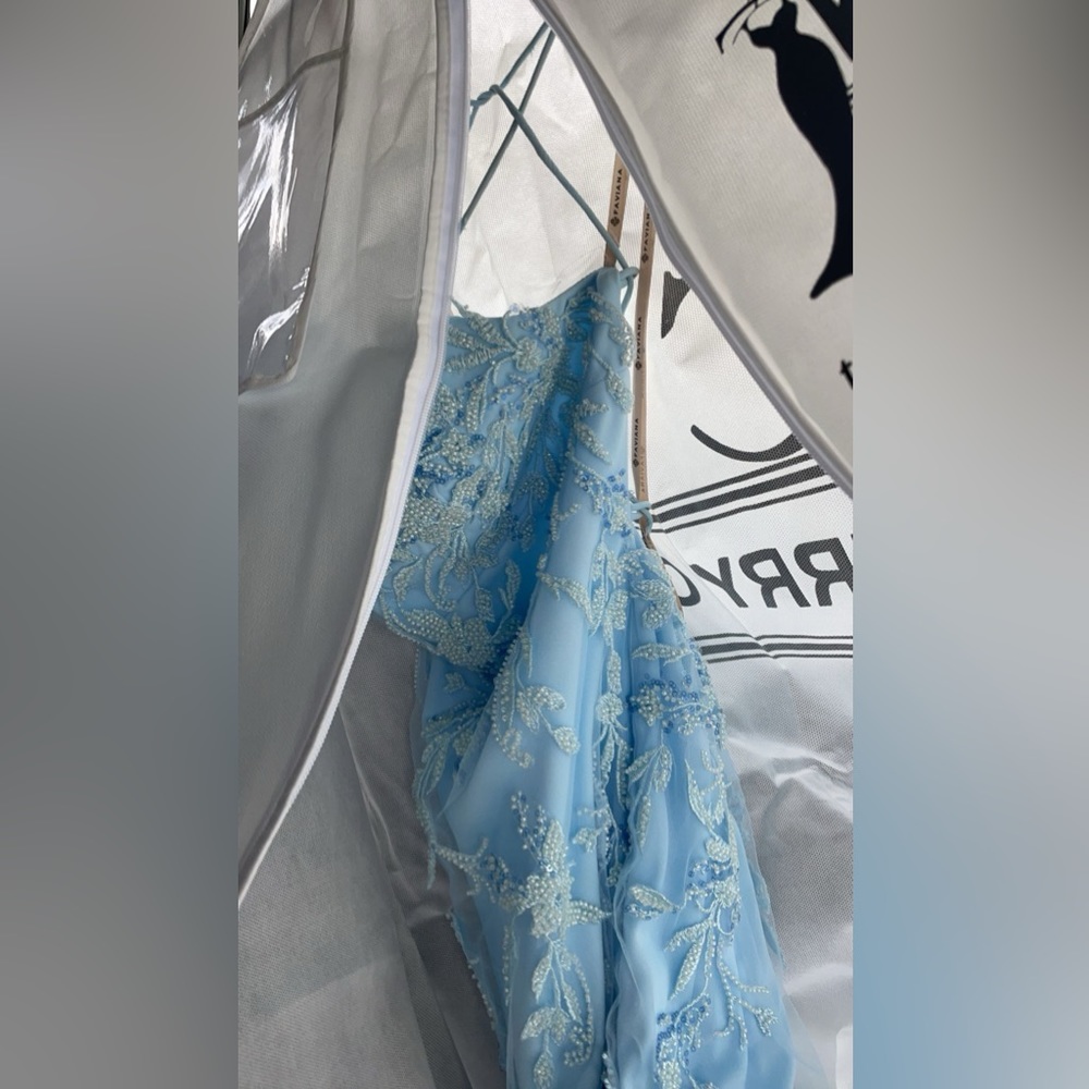 Blue prom dress